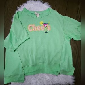 Fantastic Fawn Green Cheers Tee